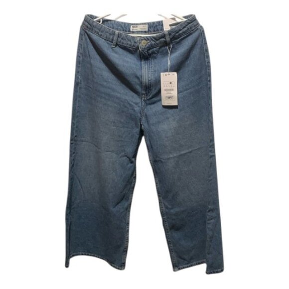 Bershka Blue Cullotte Jeans size 8 - Picture 1 of 3